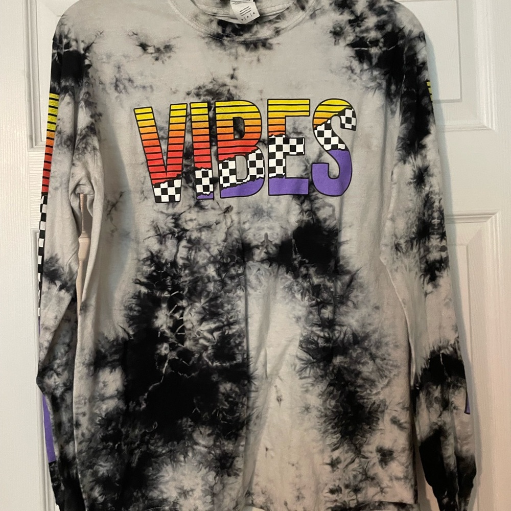 Tie- Dye VIBES shirt.